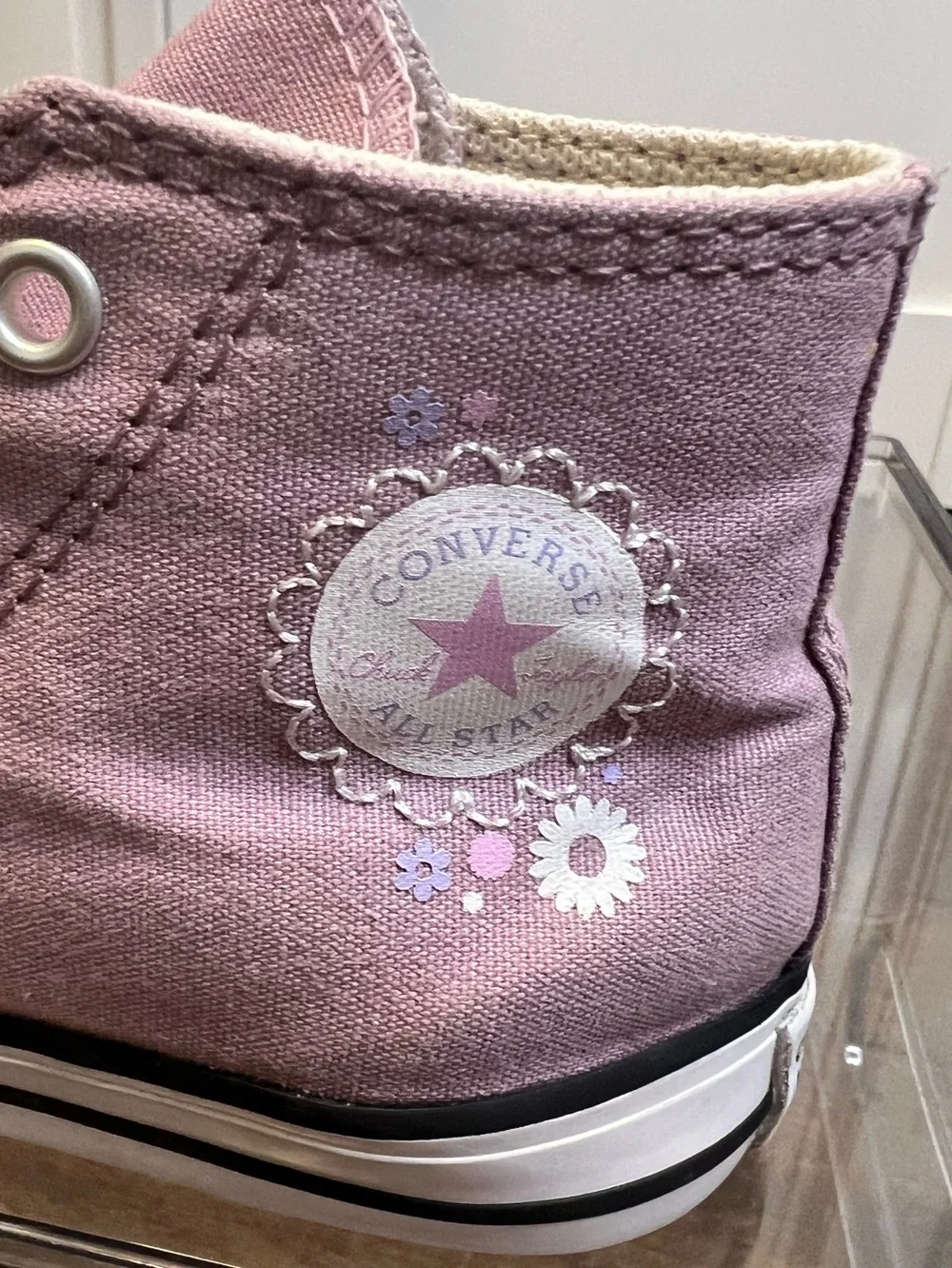 Converse Kids Chuck Taylor All Star Flower High-Top Sneakers with Floral Accents